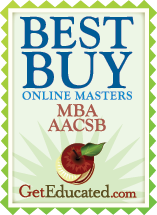 Best Buy Online Masters MBA AACSB award.