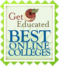 Get Educated Best Online Colleges award.
